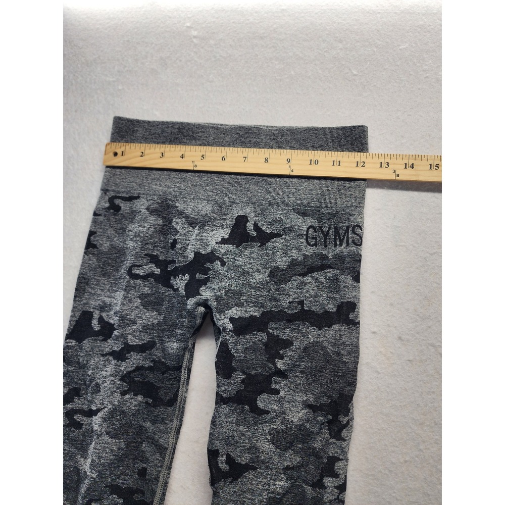 Gymshark Camo Seamless High Waisted Leggings Gray Camouflage Small - Picture 3 of 6
